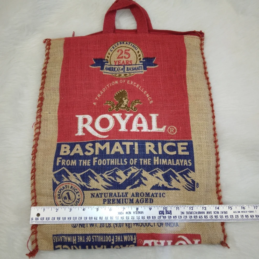 RECLAIMED Burlap Rice Bag for crafting